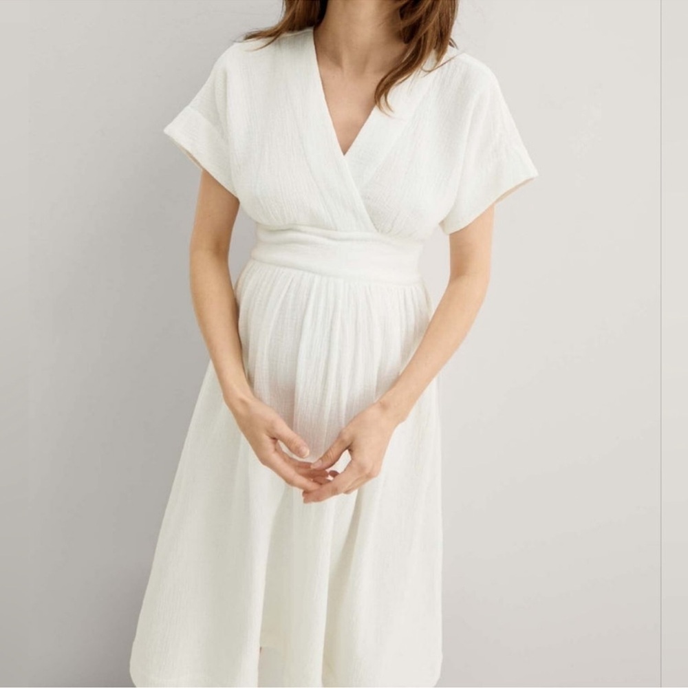Hatch White Midi Dress